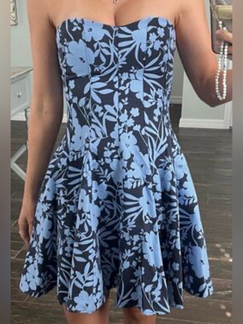 Altar'd State Strapless Floral Dress